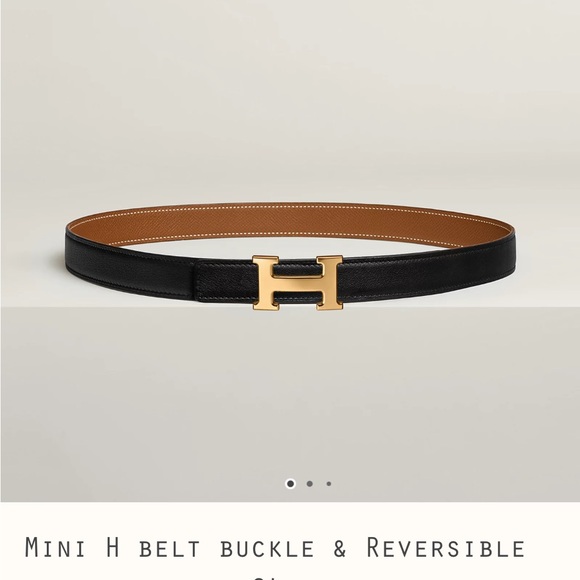 Hermes Accessories - Hermes Mini H reversible belt, .95 in. / 2.4 cm